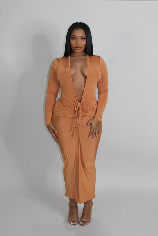 Peach Body Dress